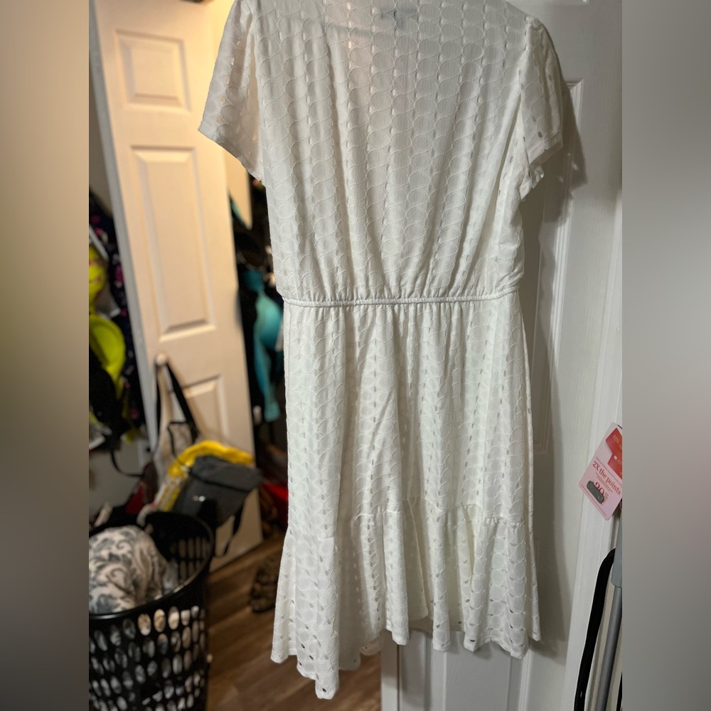 Lane Bryant feaux wrap dress with tie